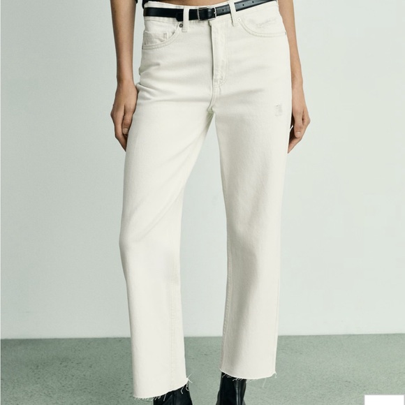 Mango Women's Cream Jeans - Picture 1 of 3